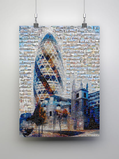 Stunning London Mosaic Artwork Featuring Iconic Landmarks – Perfect for Home or Office Decor AtelierMosaics