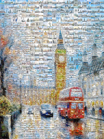 Stunning London Mosaic Artwork - Iconic Landmarks and Vibrant City Life AtelierMosaics