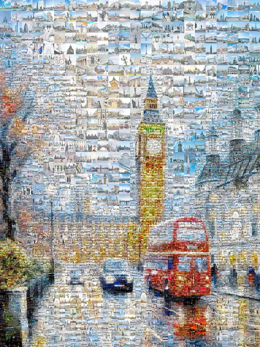 Stunning London Mosaic Artwork - Iconic Landmarks and Vibrant City Life AtelierMosaics
