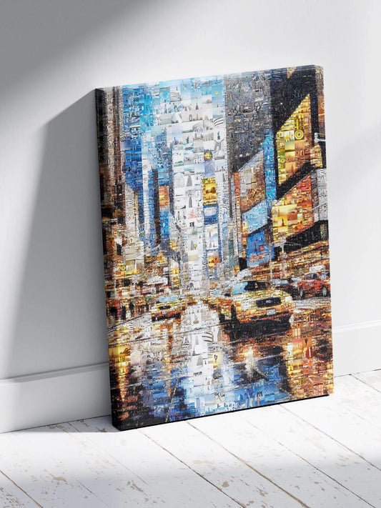 Urban Mosaic Artwork: Captivating Cityscape Made of Iconic Images | Unique Wall Art for Home & Office Decor AtelierMosaics