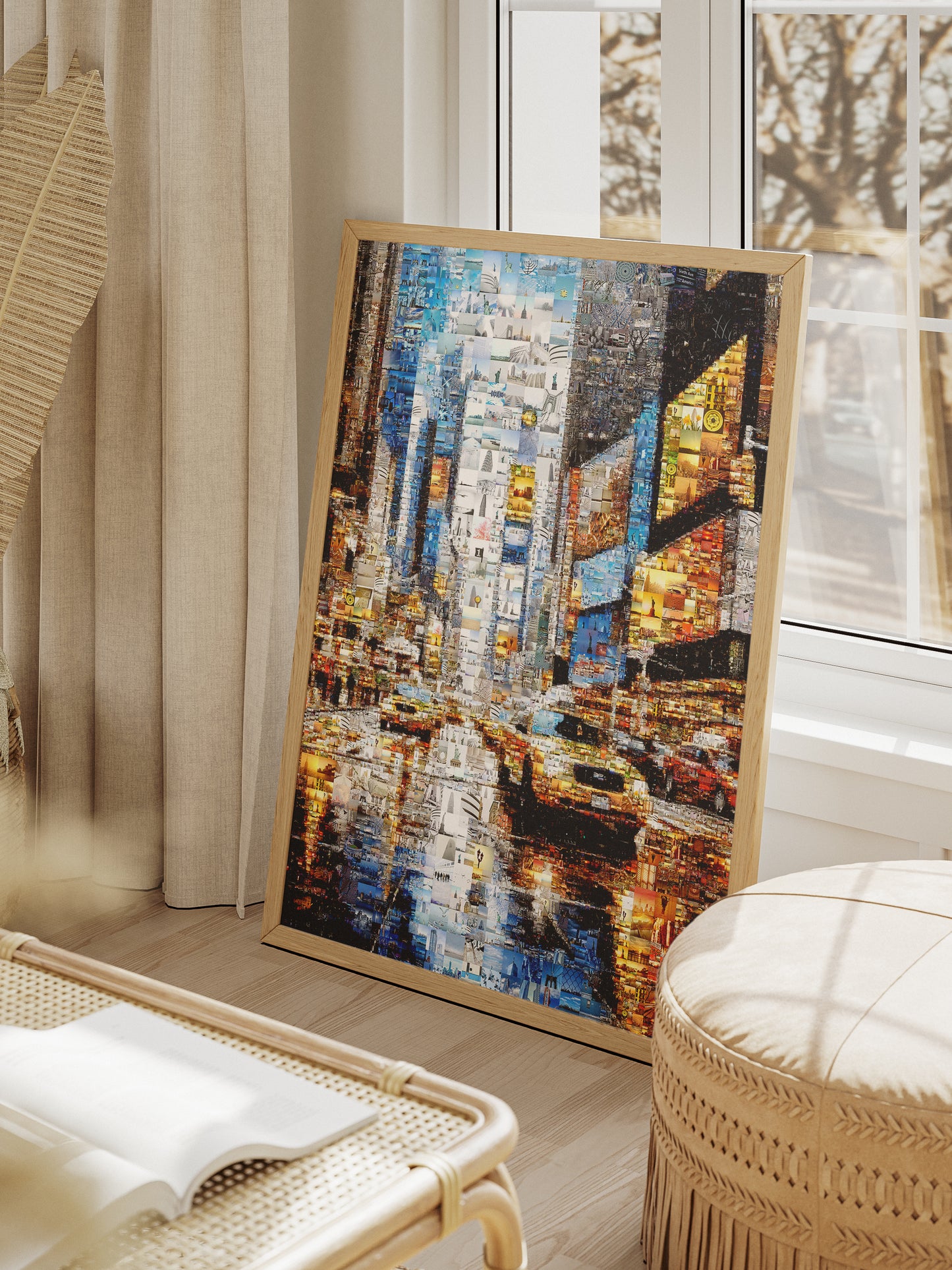 Urban Mosaic Artwork: Captivating Cityscape Made of Iconic Images | Unique Wall Art for Home & Office Decor AtelierMosaics