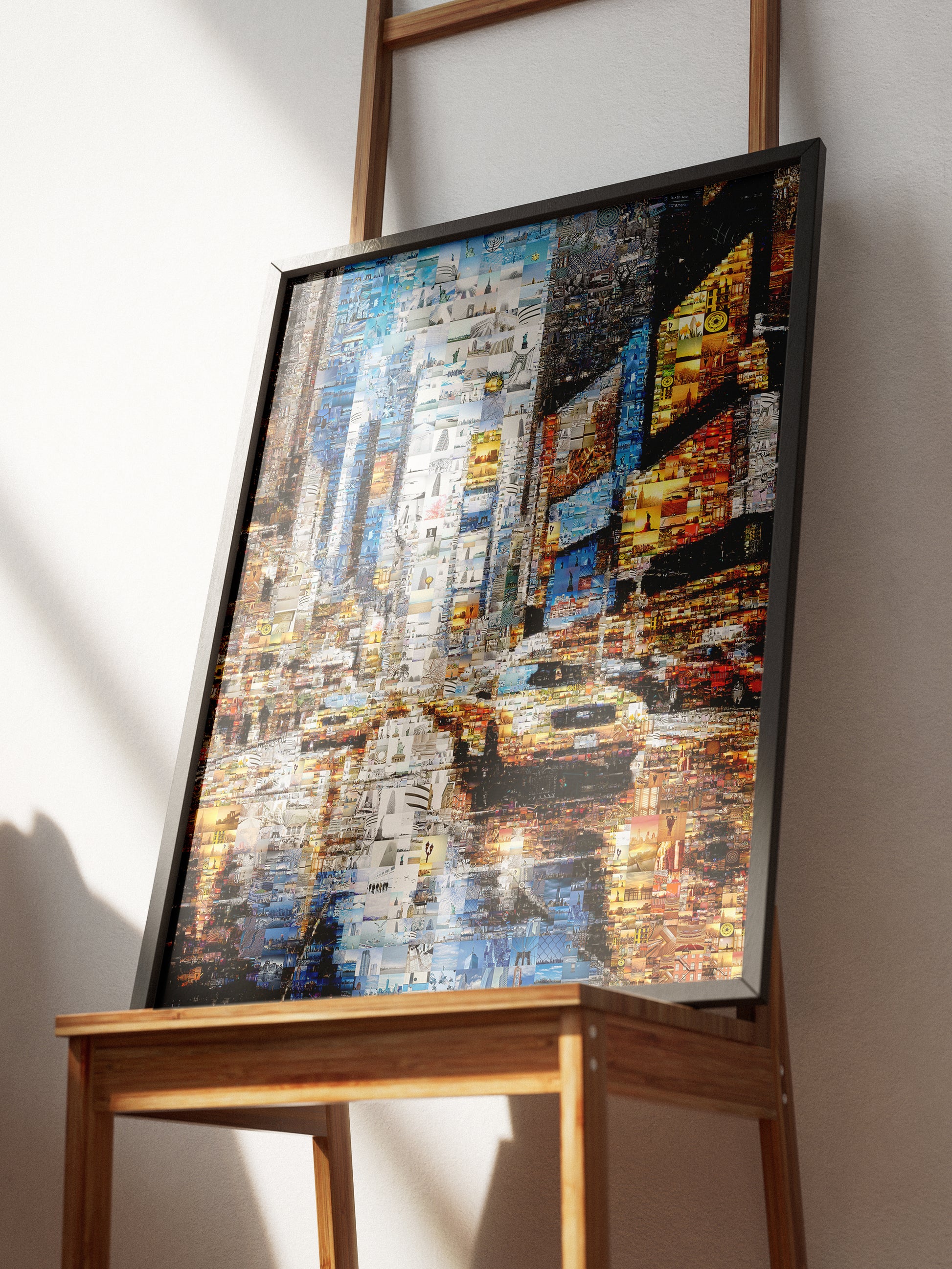 Urban Mosaic Artwork: Captivating Cityscape Made of Iconic Images | Unique Wall Art for Home & Office Decor AtelierMosaics