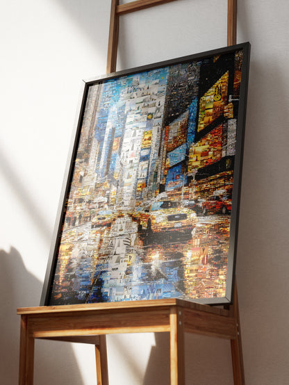 Urban Mosaic Artwork: Captivating Cityscape Made of Iconic Images | Unique Wall Art for Home & Office Decor AtelierMosaics