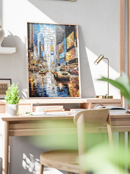 Urban Mosaic Artwork: Captivating Cityscape Made of Iconic Images | Unique Wall Art for Home & Office Decor AtelierMosaics