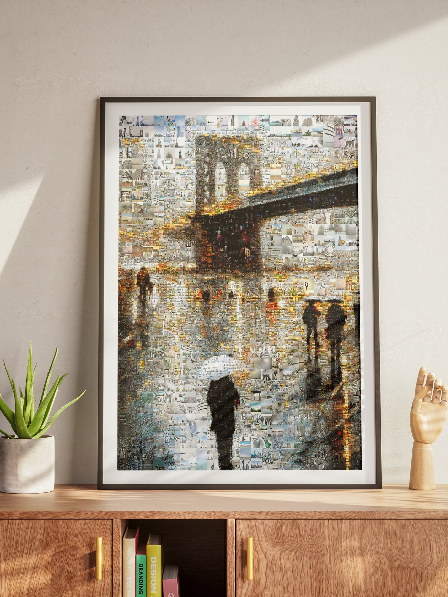 Stunning Brooklyn Bridge Mosaic Art - Unique Cityscape Wall Decor AtelierMosaics