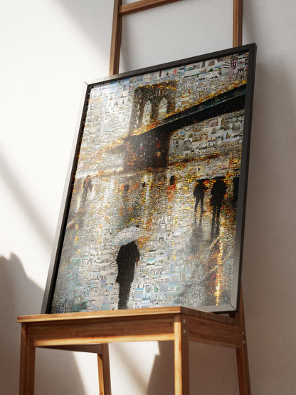 Stunning Brooklyn Bridge Mosaic Art - Unique Cityscape Wall Decor AtelierMosaics