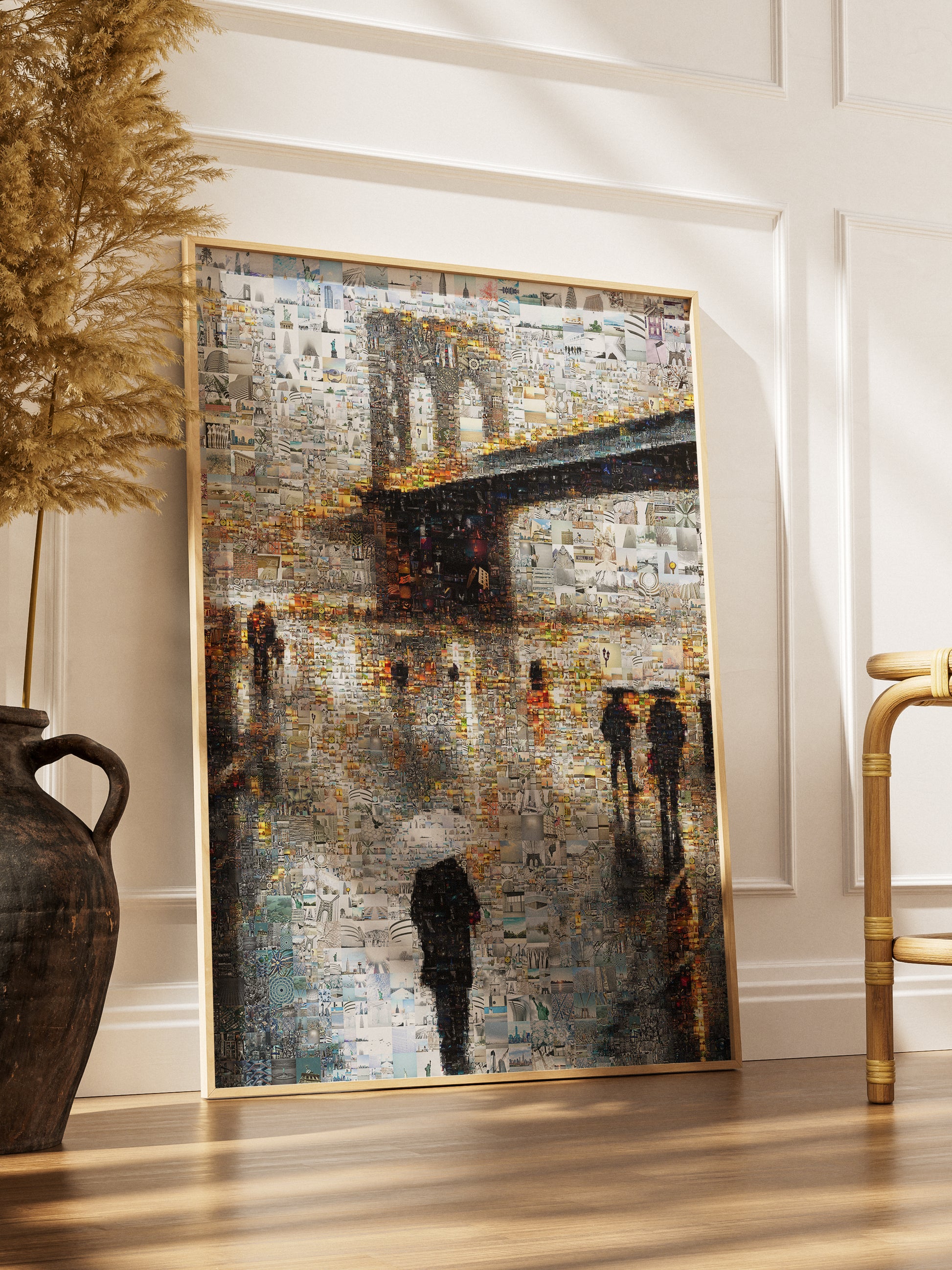 Stunning Brooklyn Bridge Mosaic Art - Unique Cityscape Wall Decor AtelierMosaics
