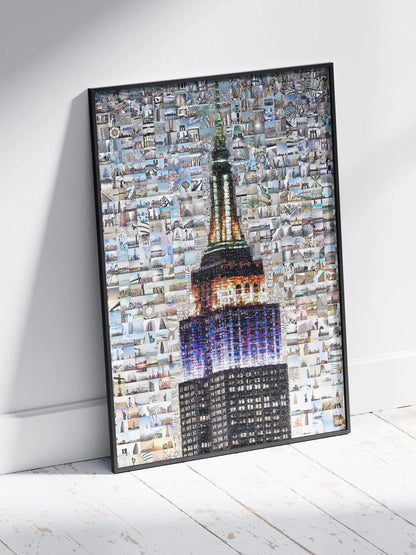 Stunning Empire State Building Mosaic Art - Unique NYC Wall Decor for Home & Office AtelierMosaics