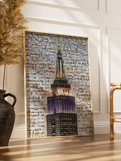 Stunning Empire State Building Mosaic Art - Unique NYC Wall Decor for Home & Office AtelierMosaics