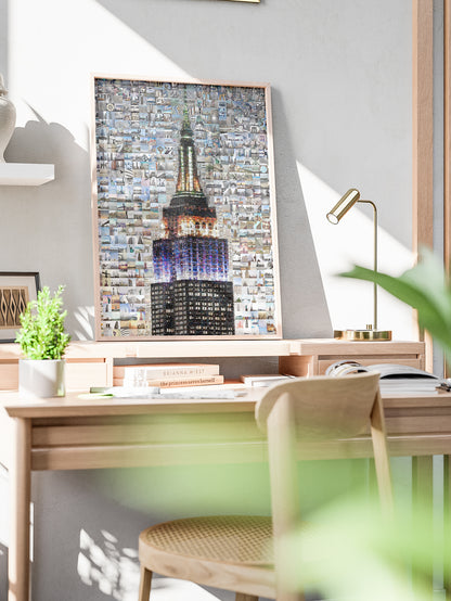 Stunning Empire State Building Mosaic Art - Unique NYC Wall Decor for Home & Office AtelierMosaics