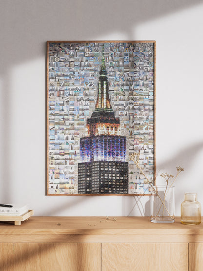 Stunning Empire State Building Mosaic Art - Unique NYC Wall Decor for Home & Office AtelierMosaics