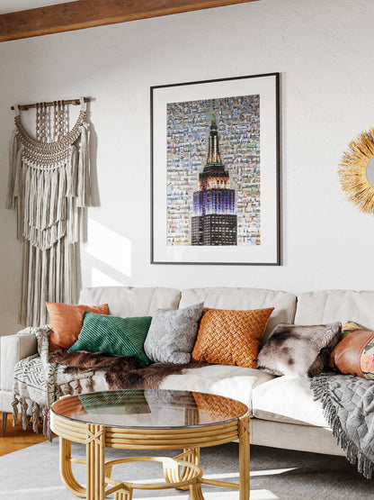 Stunning Empire State Building Mosaic Art - Unique NYC Wall Decor for Home & Office AtelierMosaics