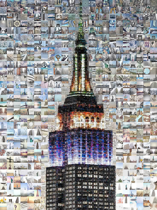 Stunning Empire State Building Mosaic Art - Unique NYC Wall Decor for Home & Office AtelierMosaics