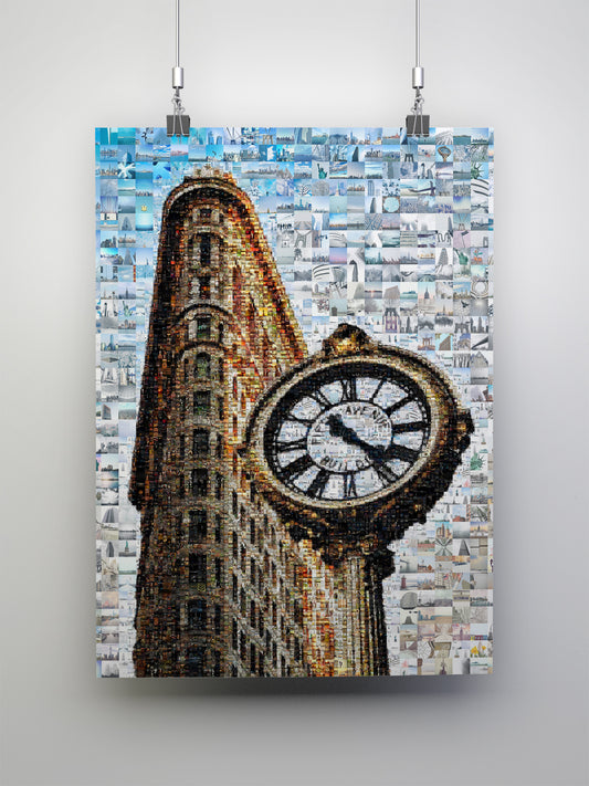 Stunning Mosaic Artwork of Iconic Clock Tower - Perfect for Home Decor and Art Lovers