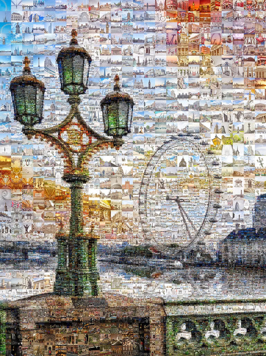 Stunning London Mosaic Artwork - Unique Wall Decor Featuring Iconic Landmarks and Scenes AtelierMosaics