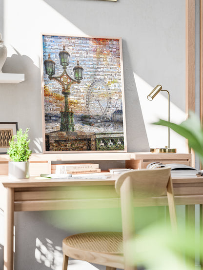 Stunning London Mosaic Artwork - Unique Wall Decor Featuring Iconic Landmarks and Scenes AtelierMosaics