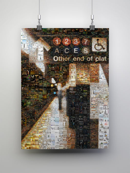 Stunning Mosaic Artwork: Captivating Urban Landscapes & Symbols in Vibrant Colors | Perfect Wall Decor