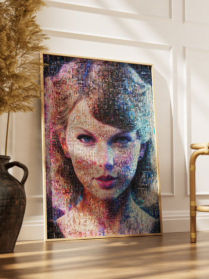 Stunning Taylor Swift Mosaic Artwork - Unique Gift for Music Lovers and Fans AtelierMosaics