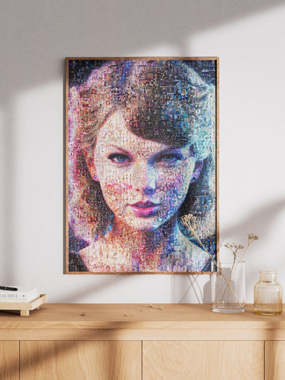 Stunning Taylor Swift Mosaic Artwork - Unique Gift for Music Lovers and Fans AtelierMosaics