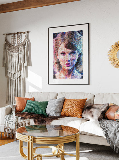 Stunning Taylor Swift Mosaic Artwork - Unique Gift for Music Lovers and Fans AtelierMosaics