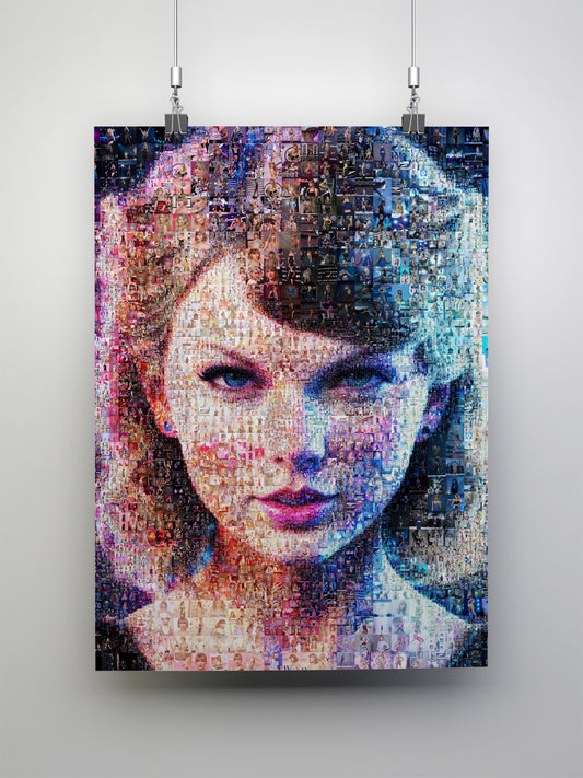 Stunning Taylor Swift Mosaic Artwork - Unique Gift for Music Lovers and Fans