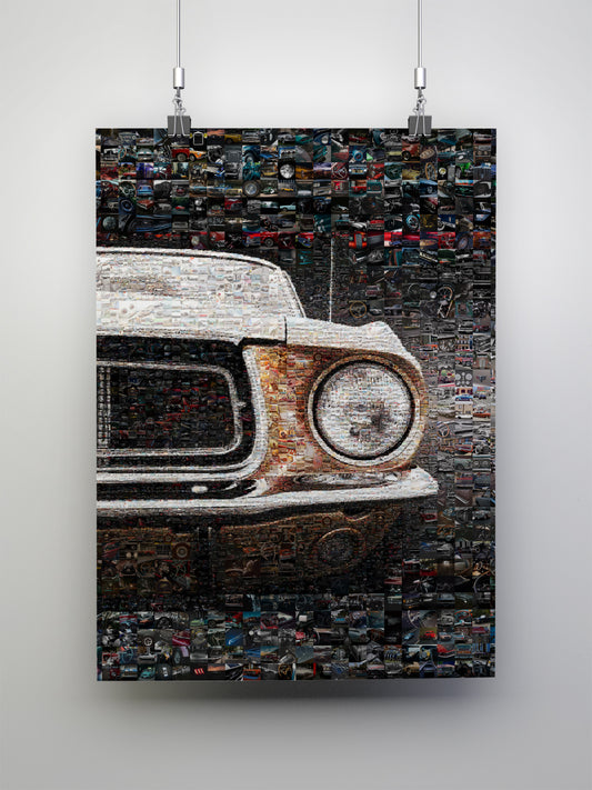 Vintage Car Mosaic Art: Stunning Wall Decor for Car Enthusiasts and Collectors AtelierMosaics