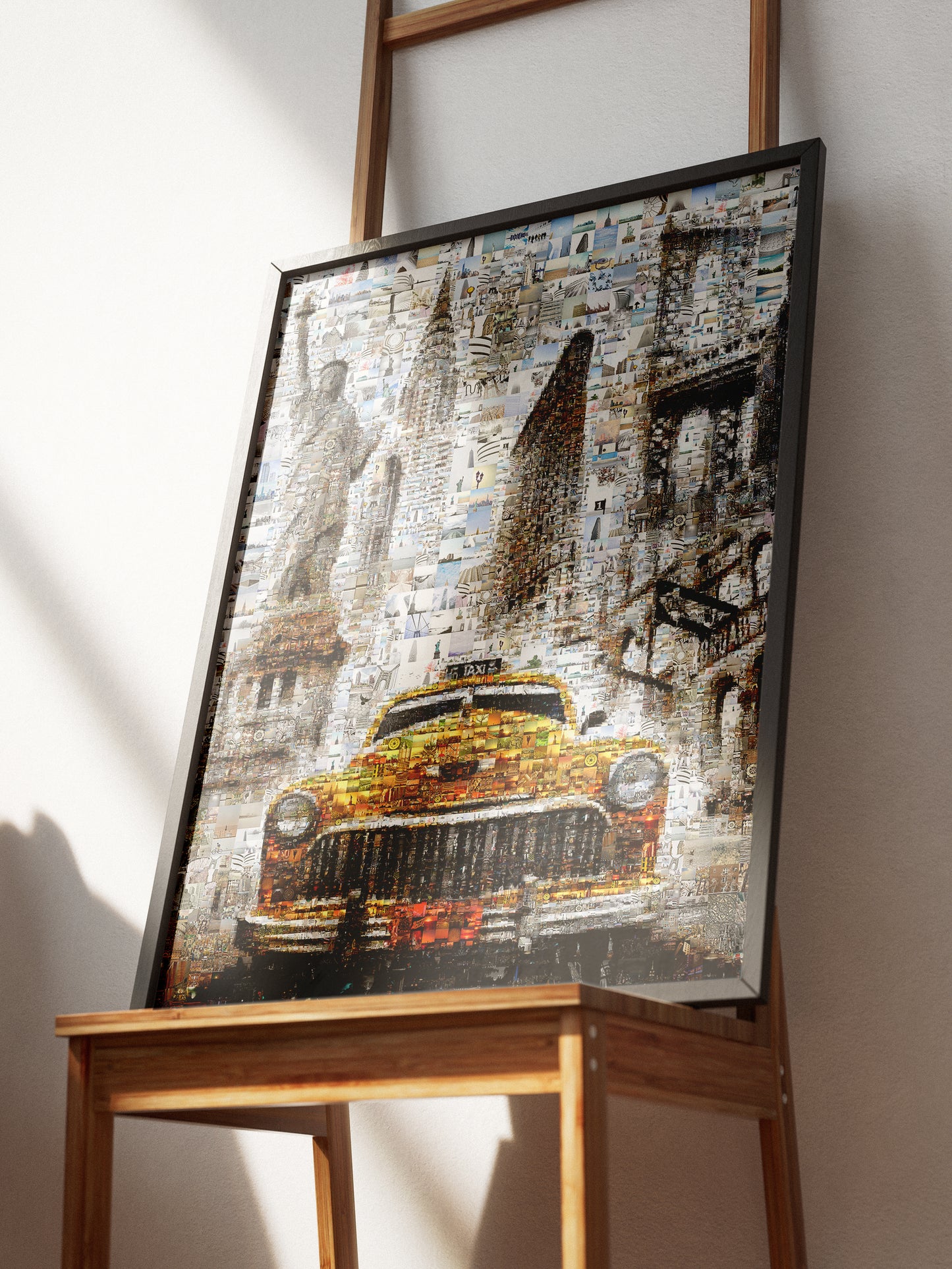 Stunning New York City Mosaic Artwork - Iconic Taxi, Statue of Liberty & Brooklyn Bridge - Perfect for Home Decor AtelierMosaics