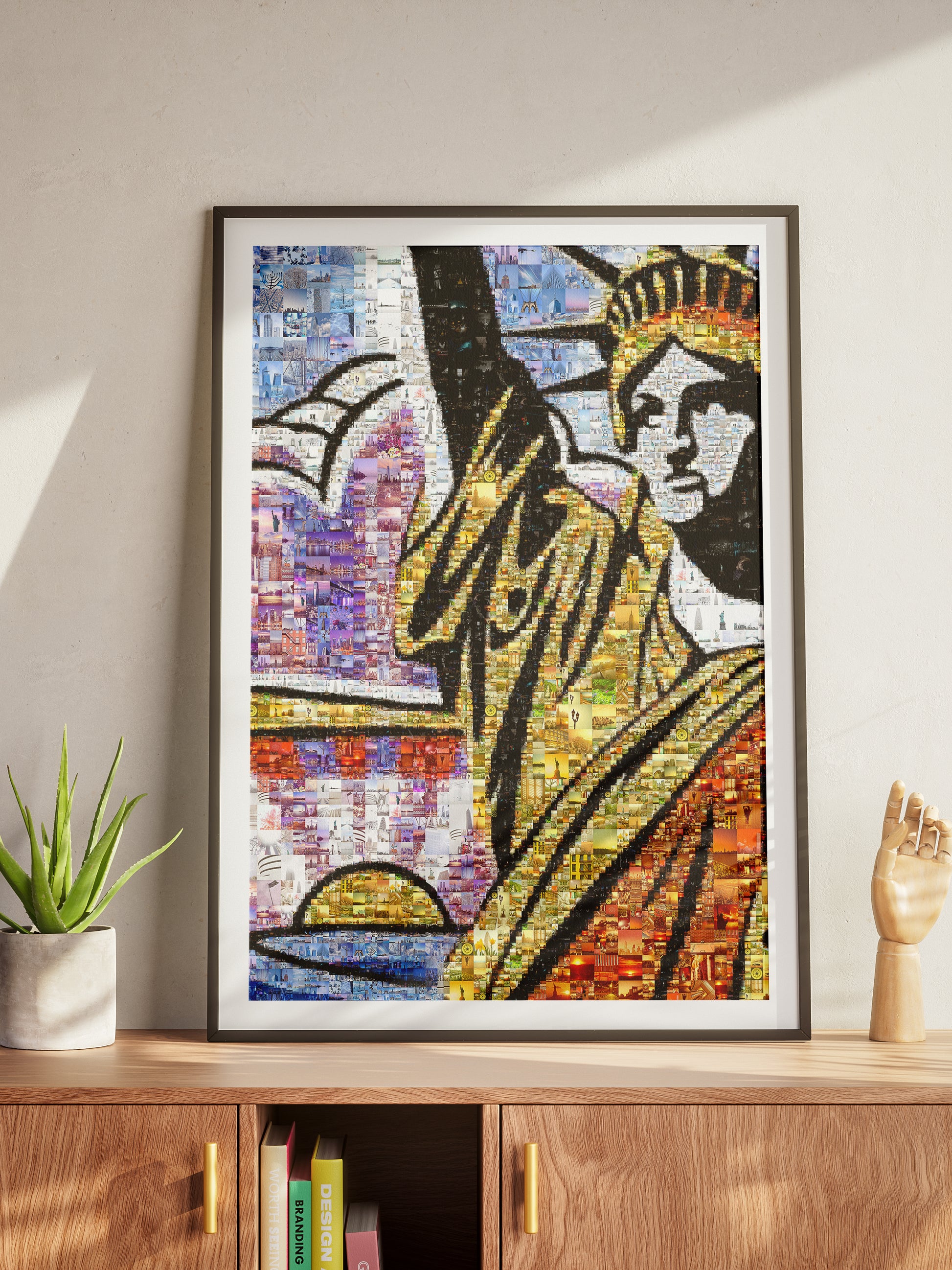 Stunning Mosaic Artwork of the Statue of Liberty - Unique Wall Decor for Home and Office AtelierMosaics