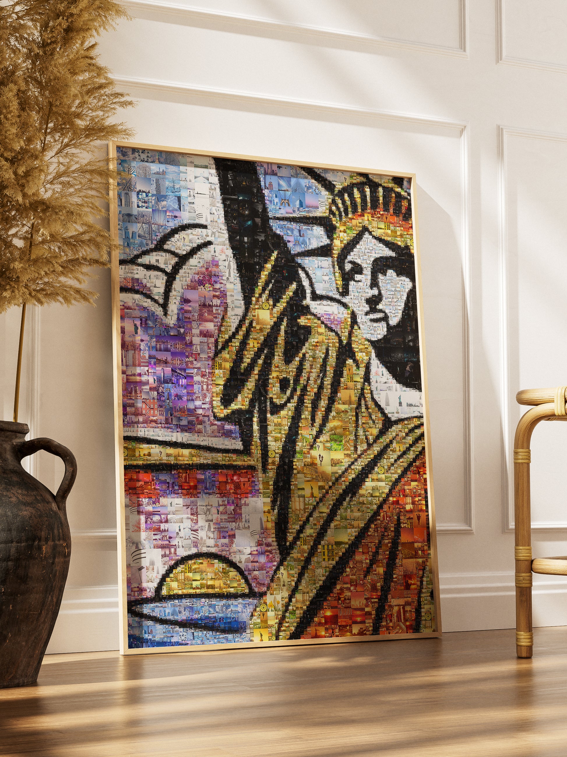 Stunning Mosaic Artwork of the Statue of Liberty - Unique Wall Decor for Home and Office AtelierMosaics