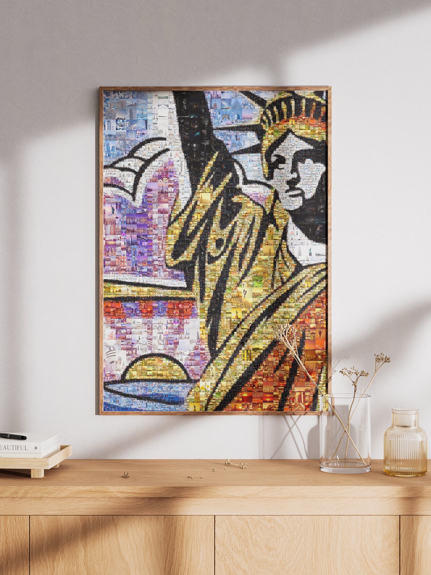 Stunning Mosaic Artwork of the Statue of Liberty - Unique Wall Decor for Home and Office AtelierMosaics
