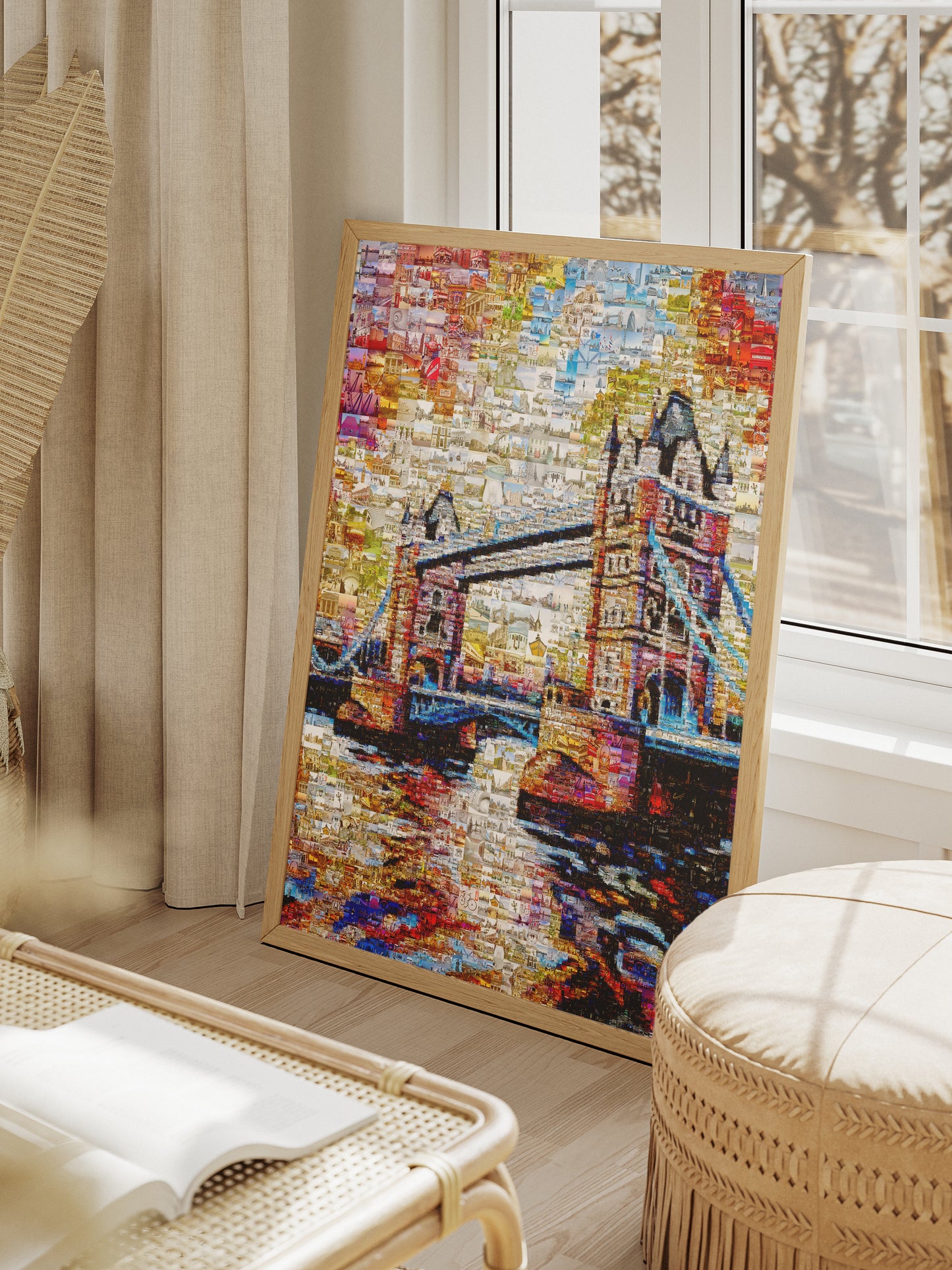 Stunning London Mosaic Artwork Featuring Iconic Tower Bridge - Perfect Home Decor AtelierMosaics