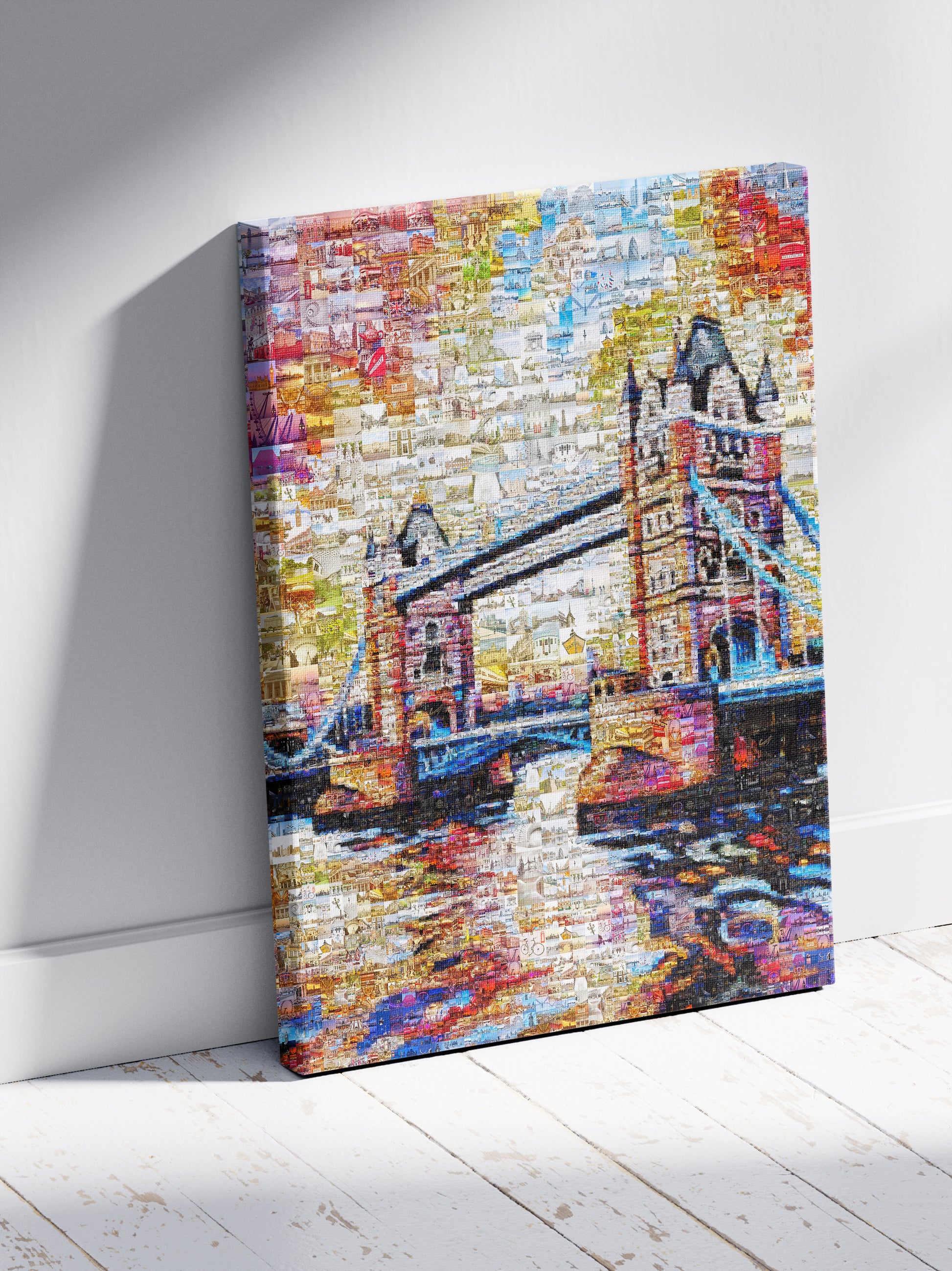 Stunning London Mosaic Artwork Featuring Iconic Tower Bridge - Perfect Home Decor AtelierMosaics