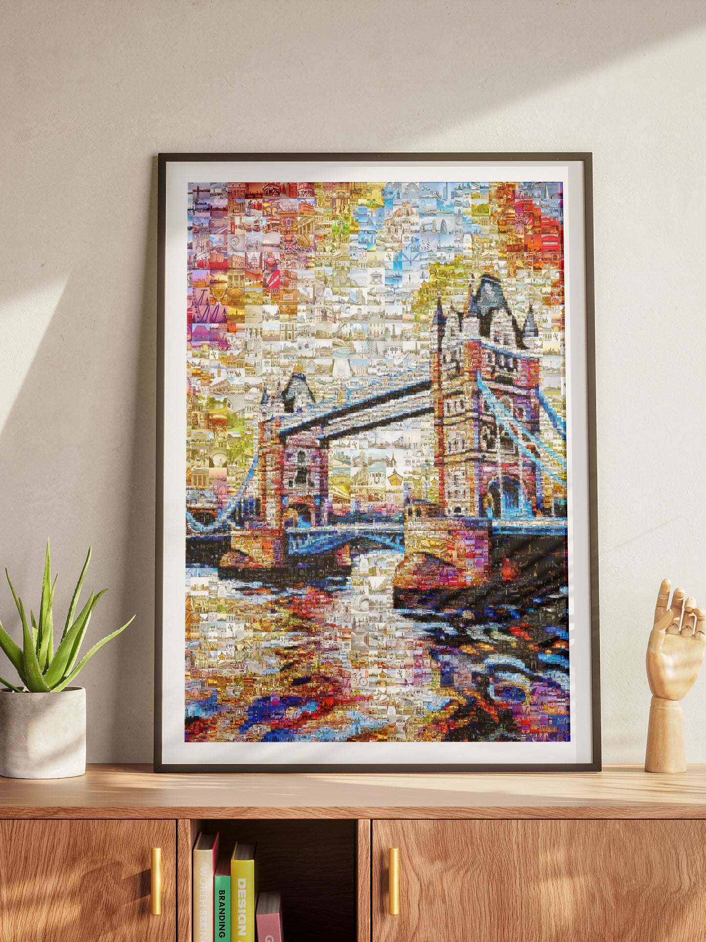 Stunning London Mosaic Artwork Featuring Iconic Tower Bridge - Perfect Home Decor AtelierMosaics