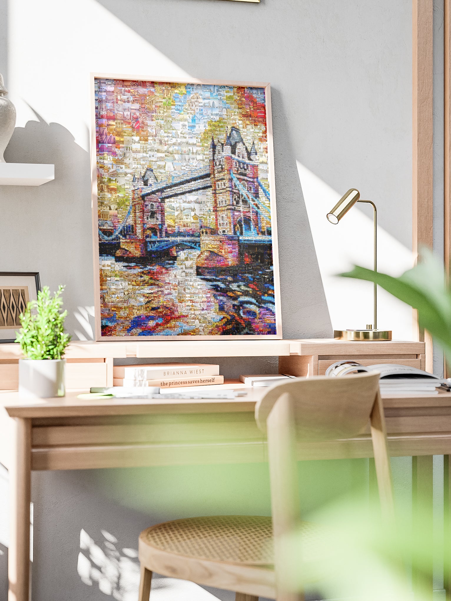 Stunning London Mosaic Artwork Featuring Iconic Tower Bridge - Perfect Home Decor AtelierMosaics