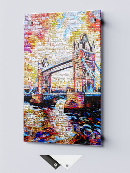 Stunning London Mosaic Artwork Featuring Iconic Tower Bridge - Perfect Home Decor AtelierMosaics