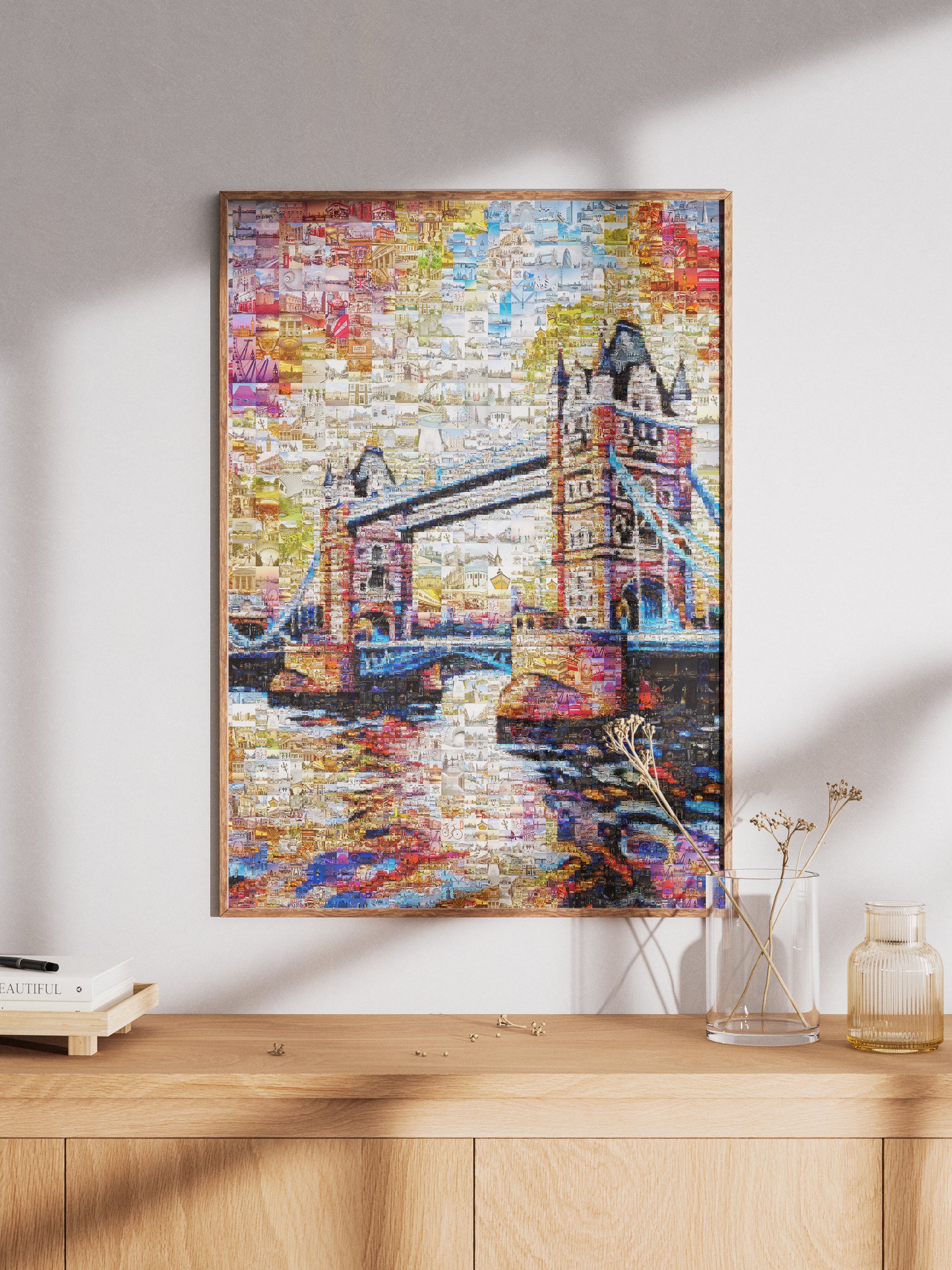 Stunning London Mosaic Artwork Featuring Iconic Tower Bridge - Perfect Home Decor AtelierMosaics
