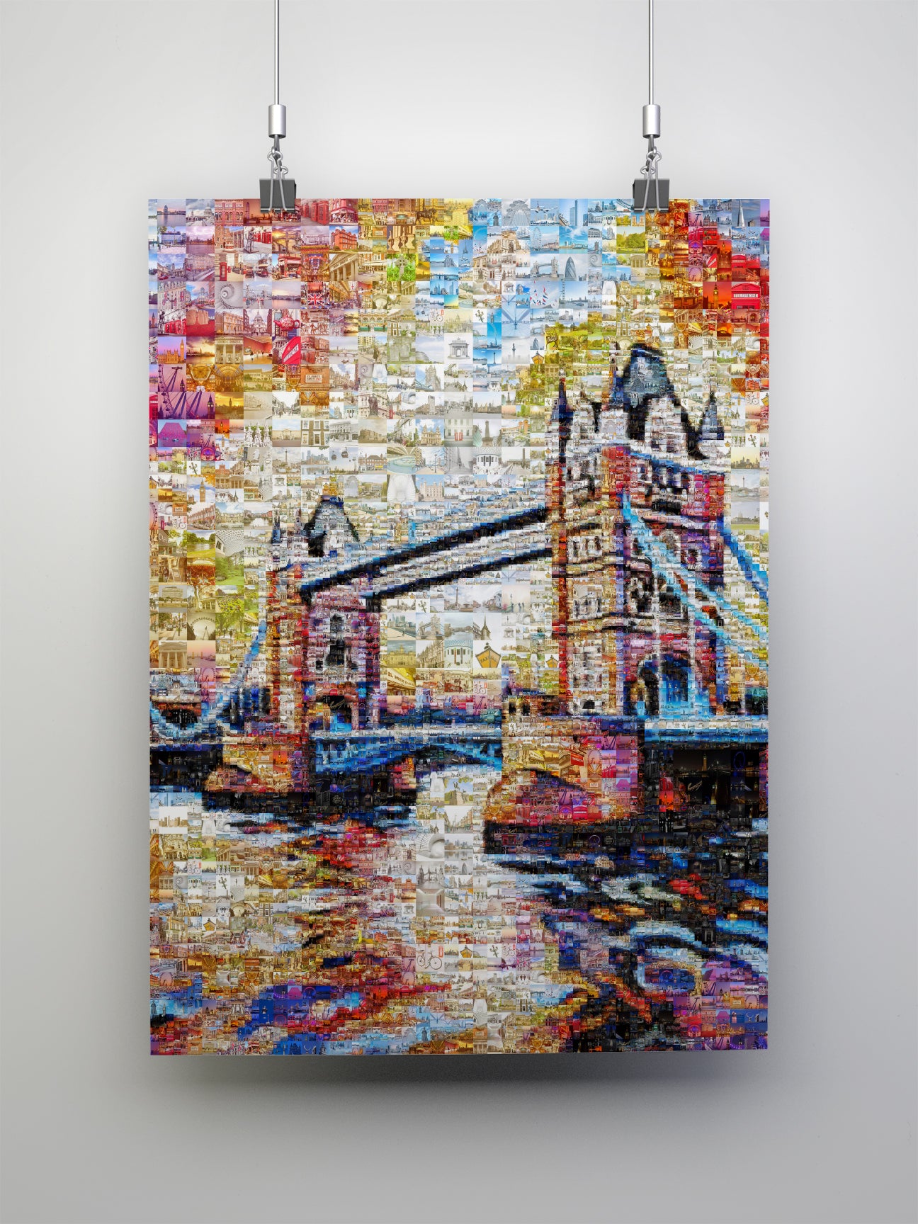 Stunning London Mosaic Artwork Featuring Iconic Tower Bridge - Perfect Home Decor AtelierMosaics