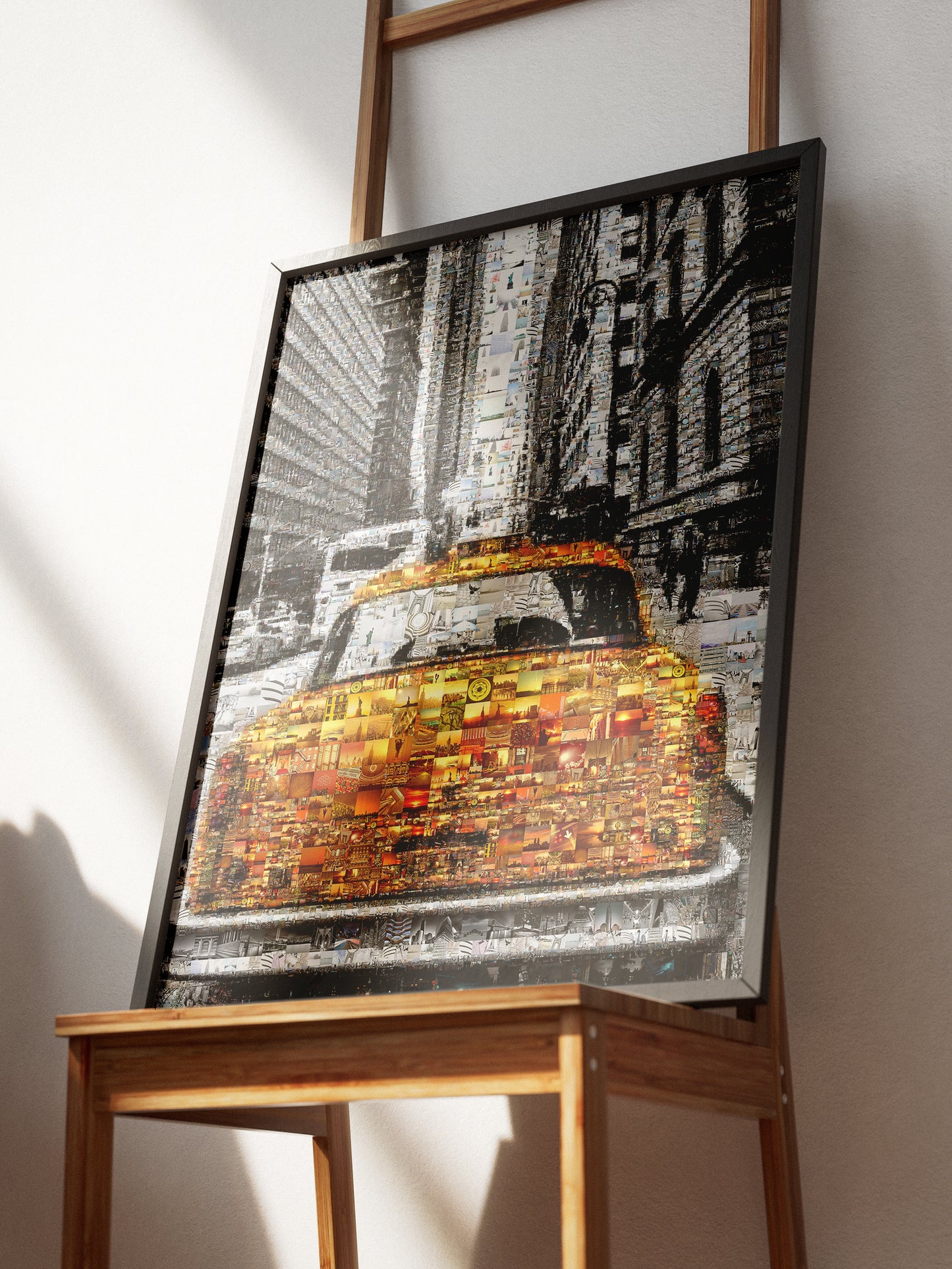 Stunning NYC Taxi Mosaic Artwork - Captivating Urban Art for Home & Office Decor AtelierMosaics