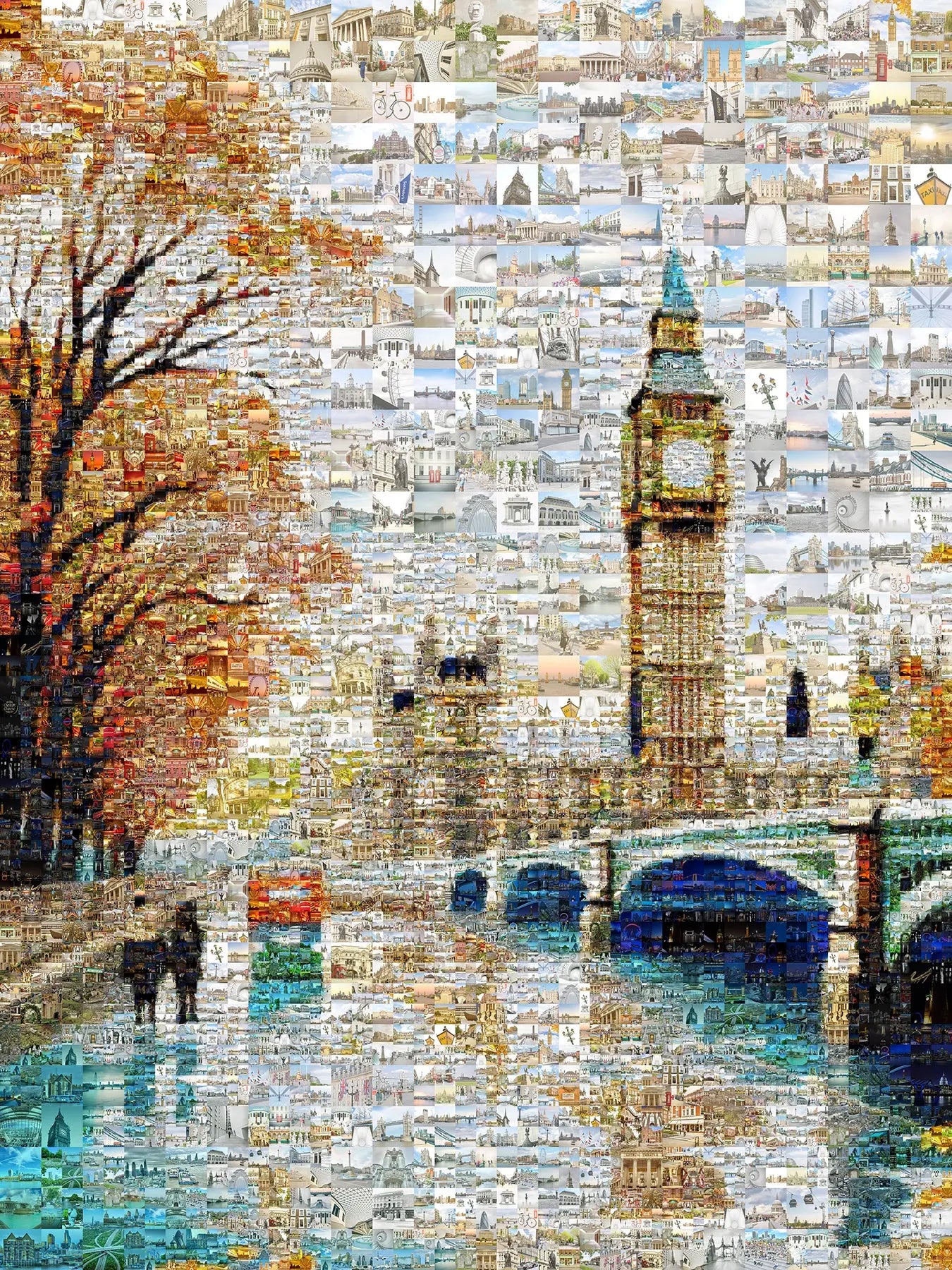 Stunning London Mosaic Artwork - Captivating Cityscape Décor for Home or Office AtelierMosaics