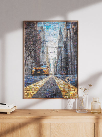 Stunning New York City Mosaic Art - Vibrant Urban Landscape Wall Decor AtelierMosaics