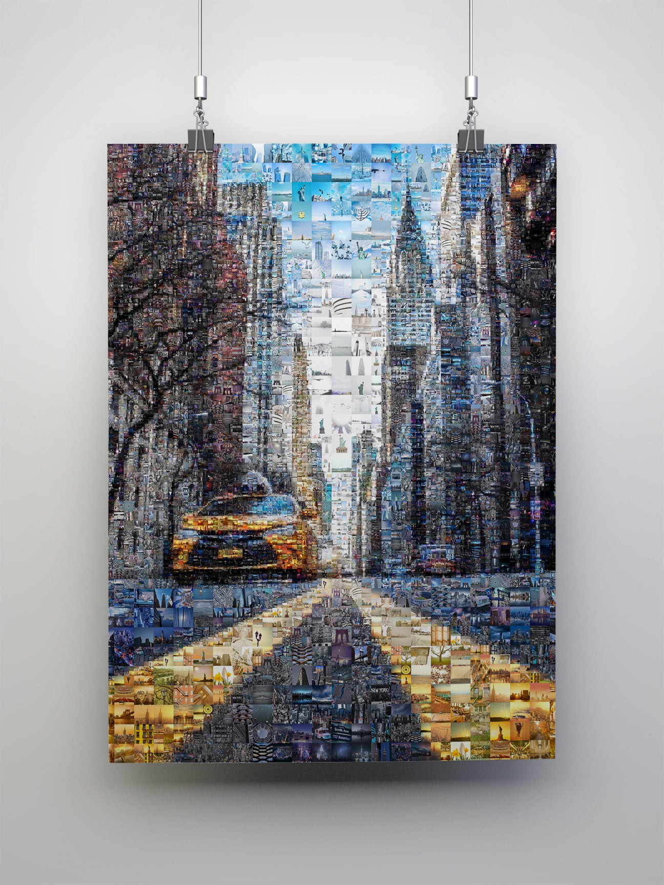 Stunning New York City Mosaic Art - Vibrant Urban Landscape Wall Decor AtelierMosaics