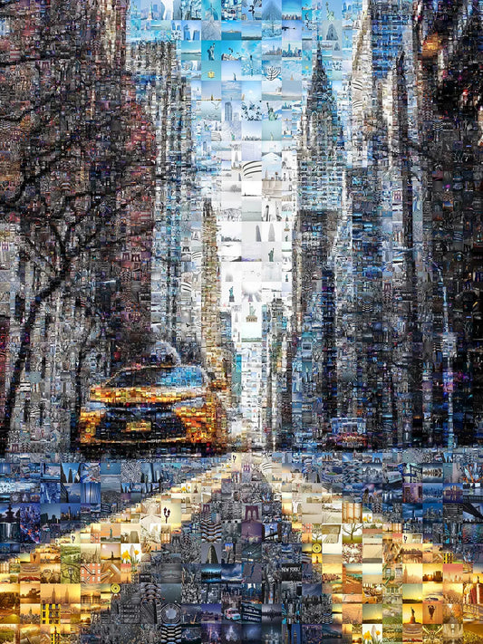 Stunning New York City Mosaic Art - Vibrant Urban Landscape Wall Decor AtelierMosaics