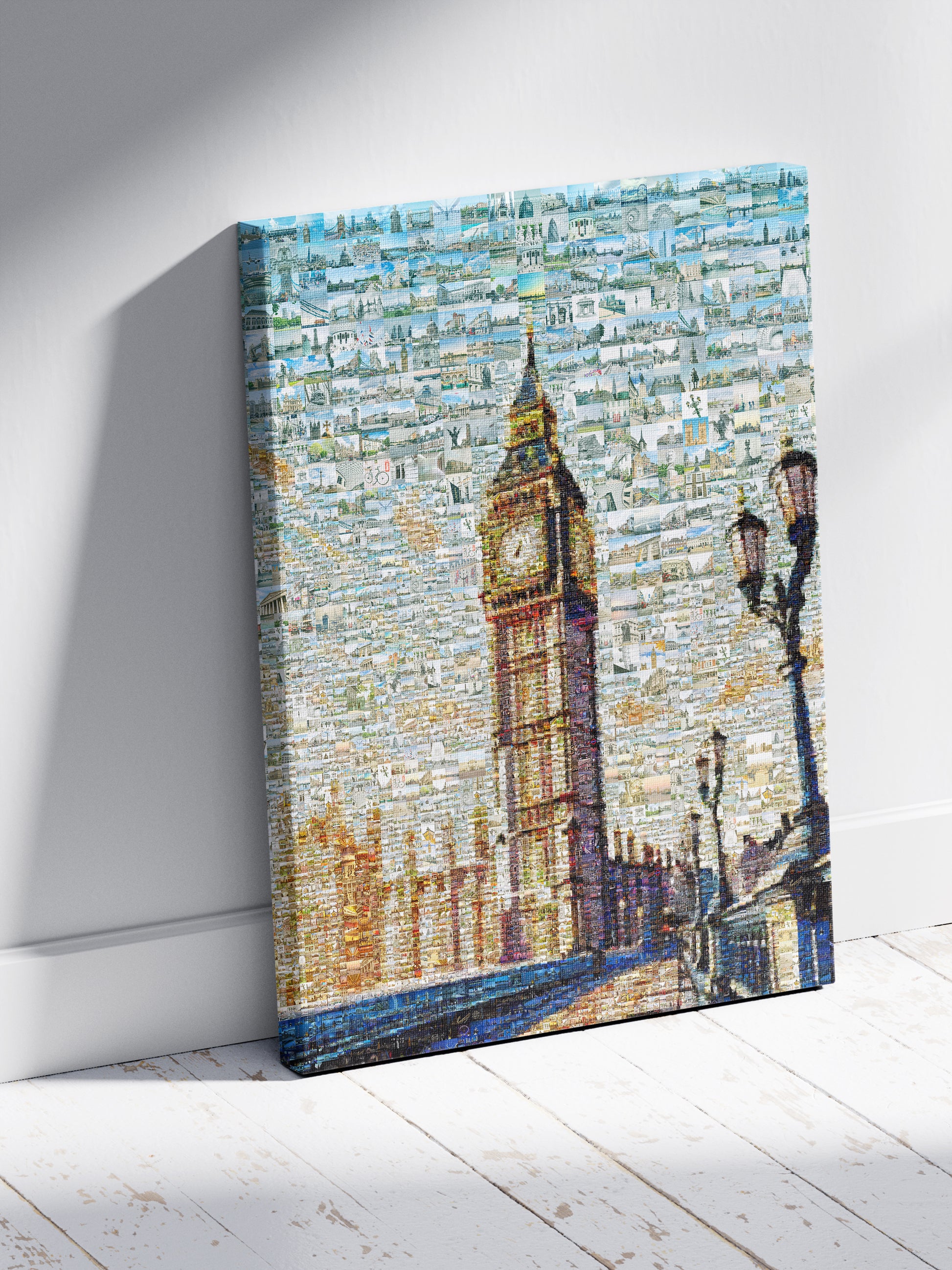 Stunning London Mosaic Artwork Featuring Iconic Big Ben and City Landmarks - Perfect for Home Decor AtelierMosaics