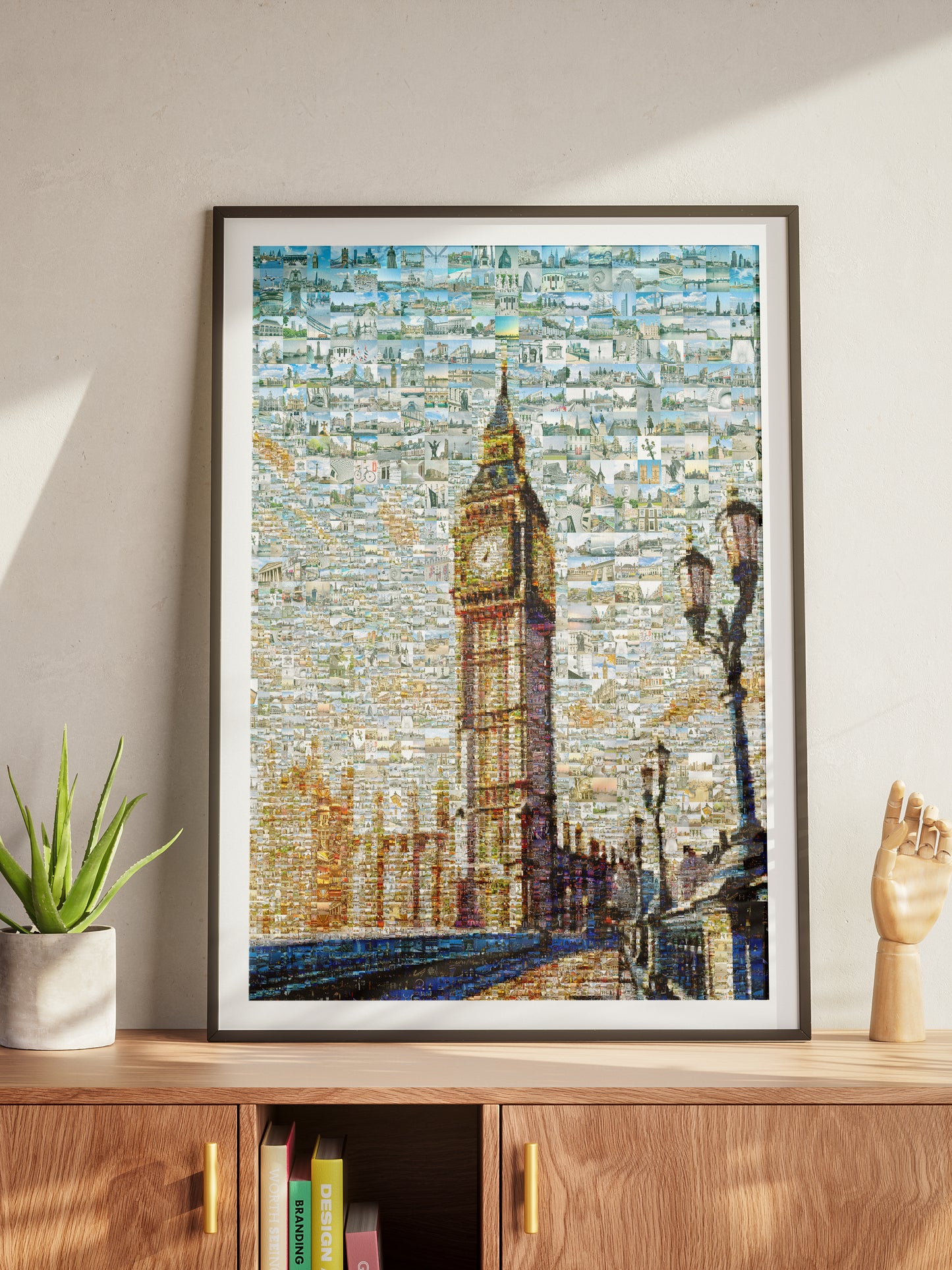 Stunning London Mosaic Artwork Featuring Iconic Big Ben and City Landmarks - Perfect for Home Decor AtelierMosaics
