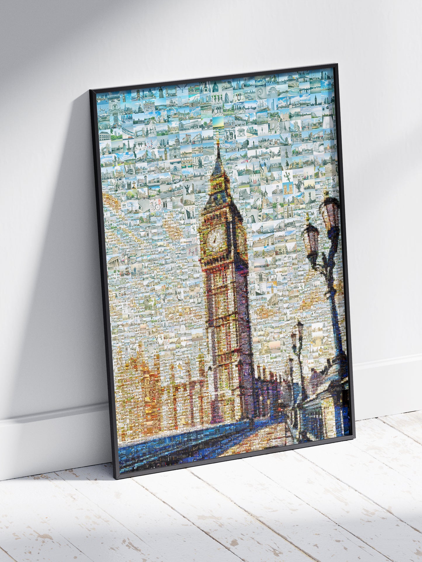 Stunning London Mosaic Artwork Featuring Iconic Big Ben and City Landmarks - Perfect for Home Decor AtelierMosaics