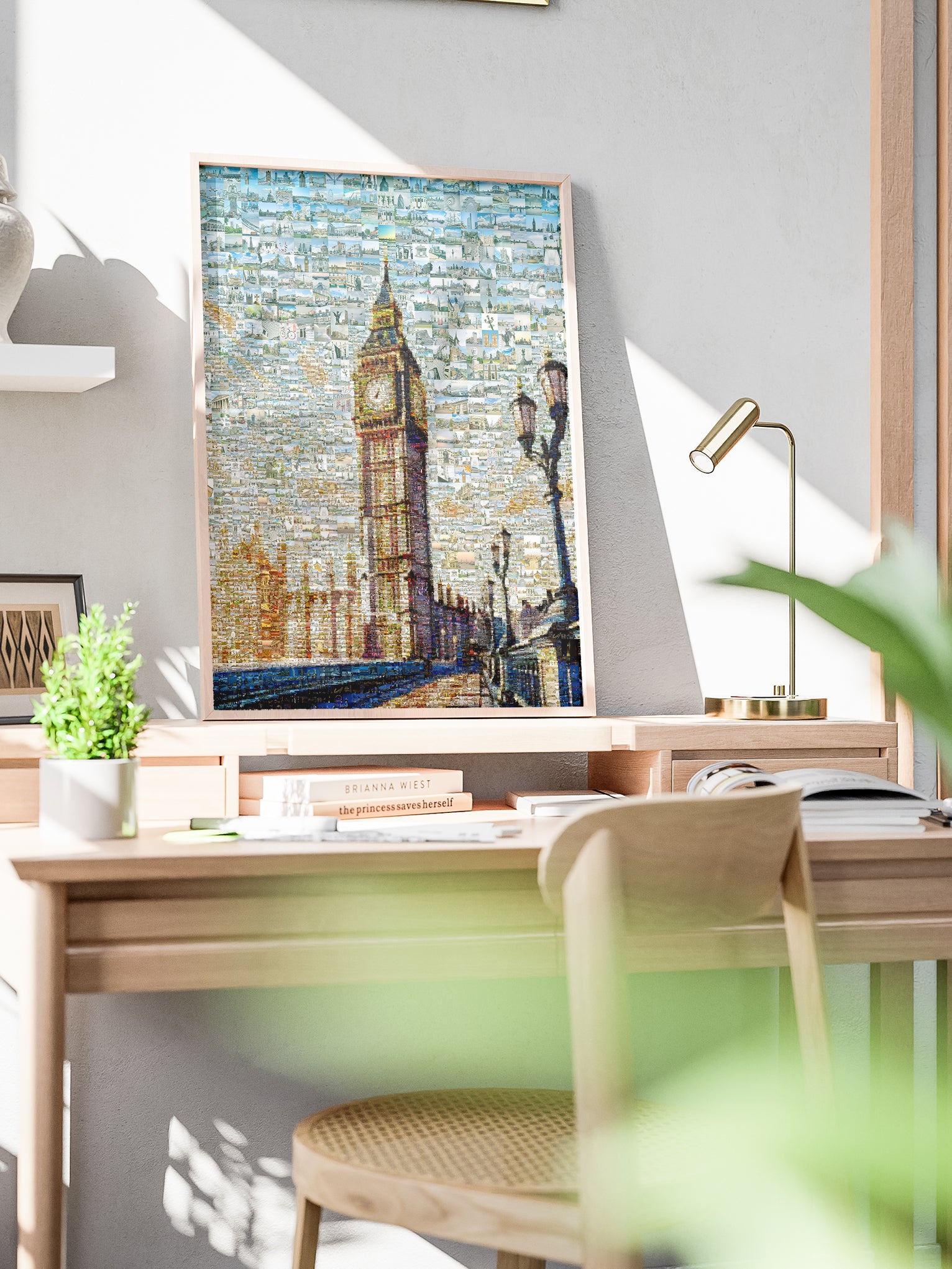Stunning London Mosaic Artwork Featuring Iconic Big Ben and City Landmarks - Perfect for Home Decor AtelierMosaics