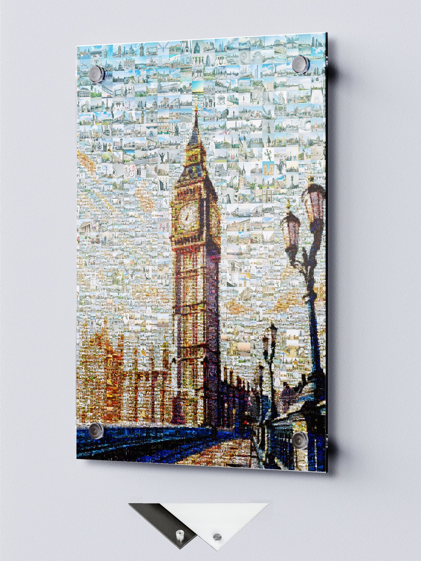 Stunning London Mosaic Artwork Featuring Iconic Big Ben and City Landmarks - Perfect for Home Decor AtelierMosaics