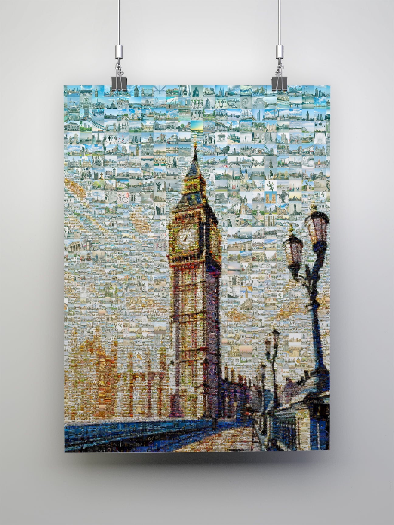 Stunning London Mosaic Artwork Featuring Iconic Big Ben and City Landmarks - Perfect for Home Decor AtelierMosaics