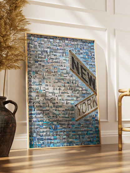 Stunning New York City Mosaic Art - Unique Wall Decor Featuring Iconic NYC Landmarks and Cityscapes AtelierMosaics