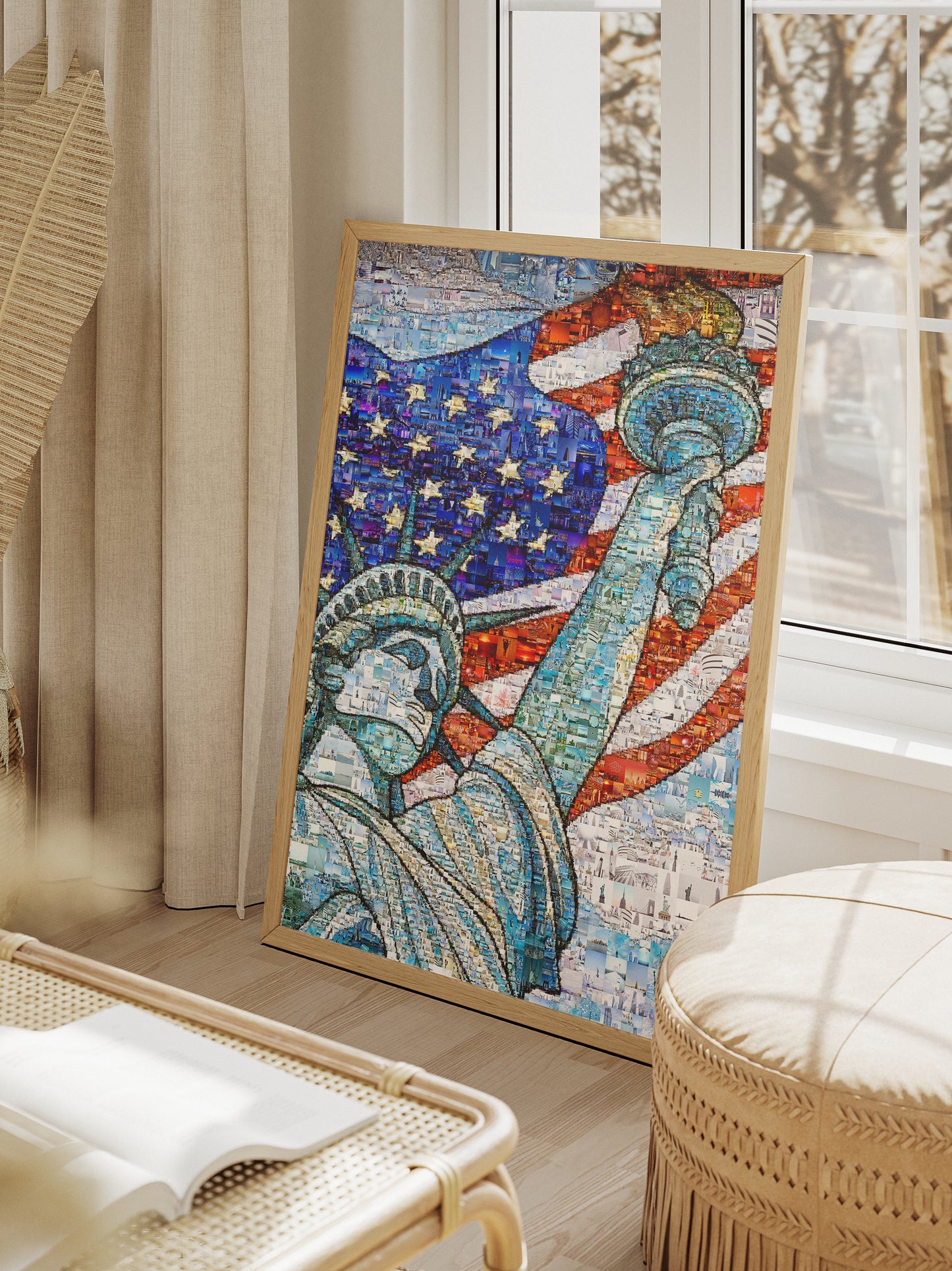 Statue of Liberty Mosaic Art - Unique American Wall Decor for Home & Office AtelierMosaics